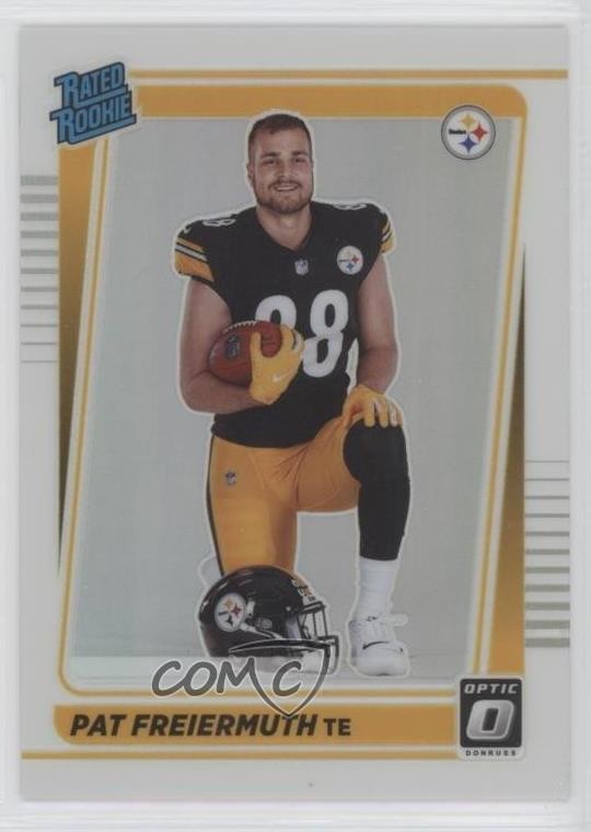 2021 Panini Donruss Optic Rated Rookie Holo Prizm Variation Pat Freiermuth 16h3