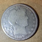 1907 O Barber Half Dollar Y121