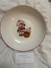 Strawberry Shortcake + Custard 9" Ceramic Pasta Bowl - NEW! HARD TO FIND!