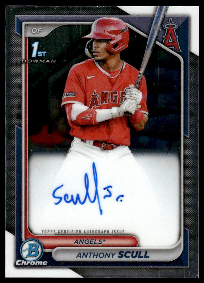 2024 Bowman #CPA-AS Anthony Scull Auto Chrome Prospects  Los Angeles Angels