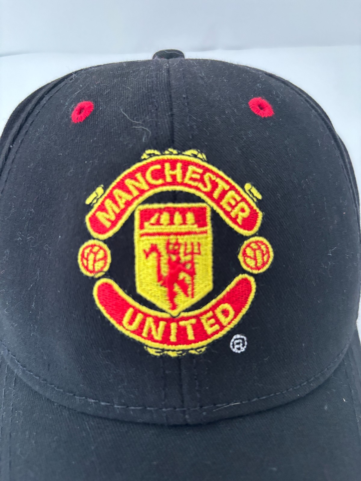 Manchester United Fc Hat Cap – Official Soccer Merchandise – Adjustable – Black
