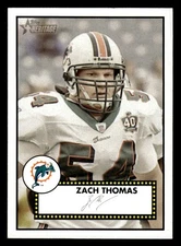 2006 Topps Heritage #149 Zach Thomas Card Miami Dolphins