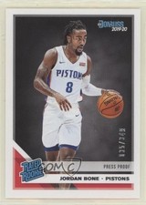 2019 Panini Donruss Rated Rookie Press Proof Silver 35/349 Jordan Bone #246 0b3