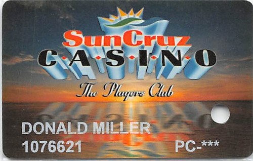 SunCruz Casino Cruises - Key Largo, FL - 6th Issue Players Club, JFS/JFT