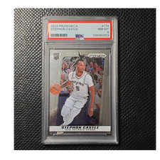 2024-25 Panini Prizm Deca Stephon Castle San Antonio Spurs #174 (RC) PSA 8