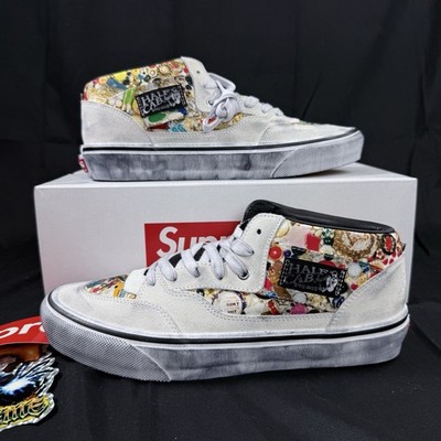 Vans x Supreme Mike Kelley Half Cab White Mens Size 10 Lifestyle Skateboarding