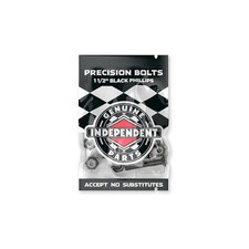 Genuine Parts Cross Bolts Standard Phillips Skateboard Hardware Black/Black,...