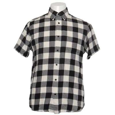 Find, Flanellhemd, Größe: S, Schwarz/Weiß, Baumwolle, Karo, Flanell, Herren #ftx