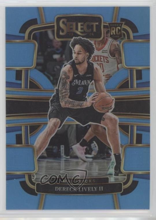 2023 Panini Select Concourse Light Blue Prizm 249/299 Dereck Lively II #76 0o5t