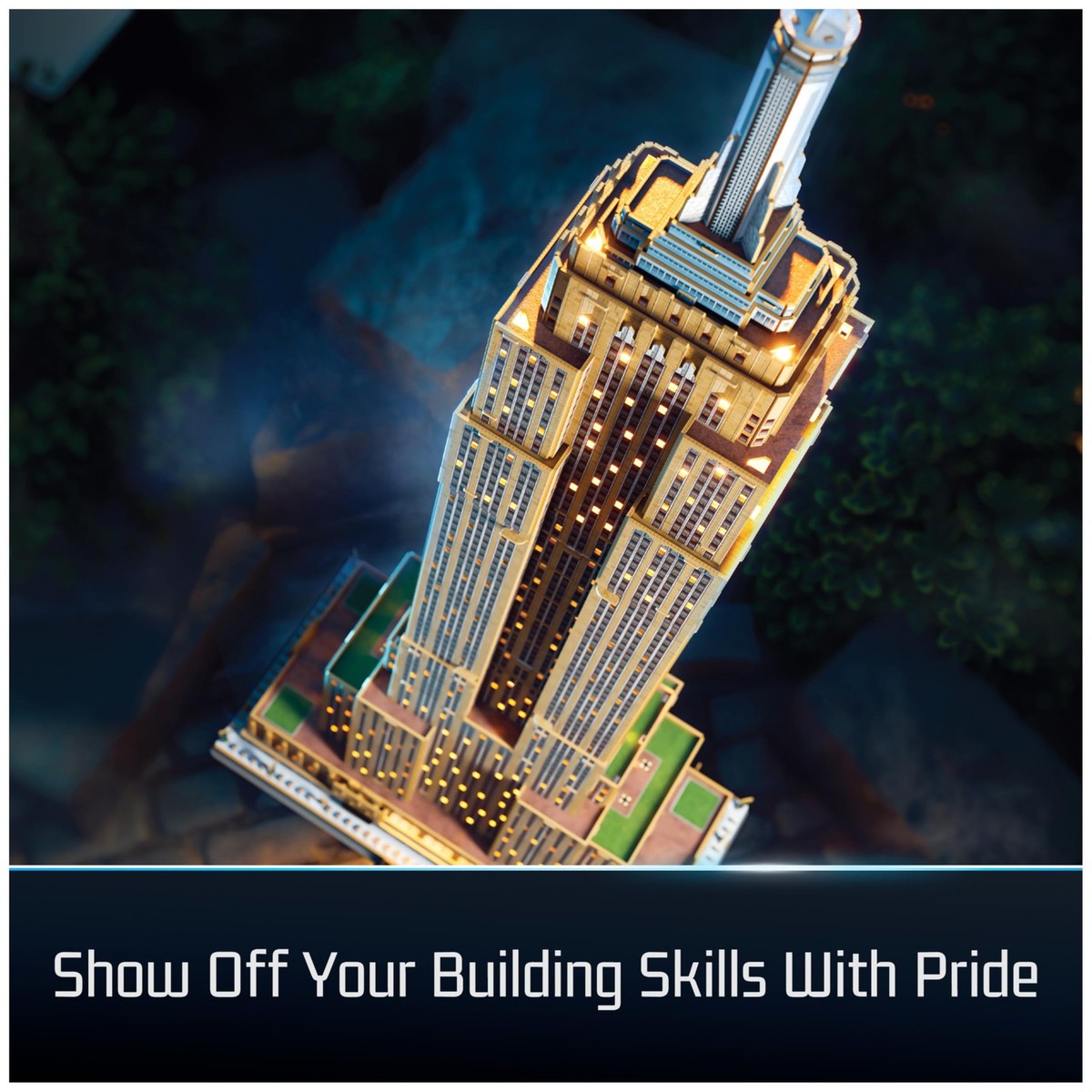 Model 3D Building State Empire Building State Empire ※超希少品※ Kit Pieces 479 - Lights LED with 置物
