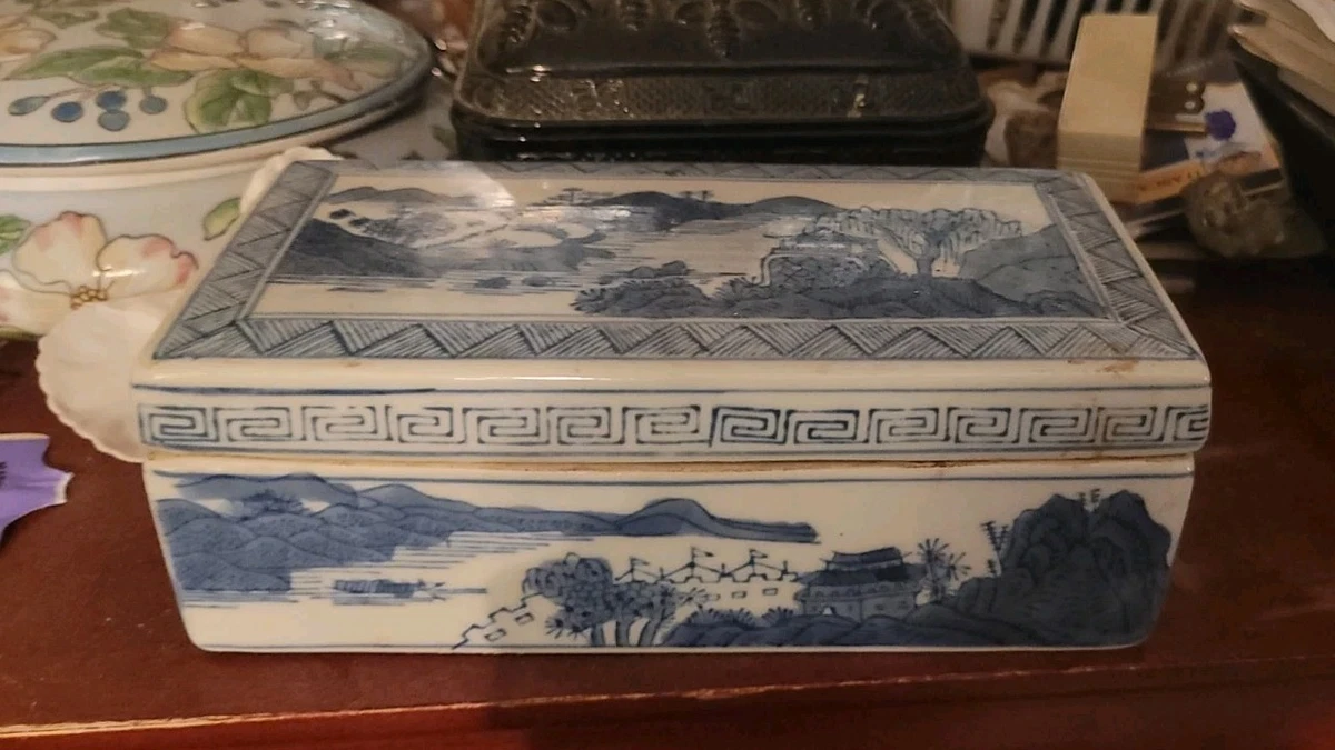 陶瓷中式古董盒子| eBay