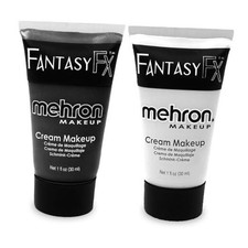 Makeup Fantasy F/X Water Based Face  Body Paint Black and White Face Paint