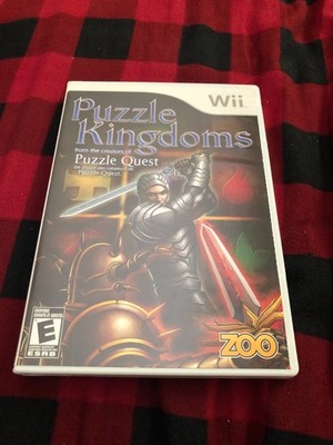 Puzzle Kingdoms Nintendo Wii 2009 Case Manual Disc Tested Works Great Authentic