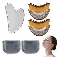 2 Pcs Lymphatic Contour Face Brush,Face For Lymphatic Drainage,Drainage Brush...