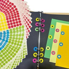Hole Punch Reinforcement Stickers for Binder Pages   Paper Hole Reinforcements