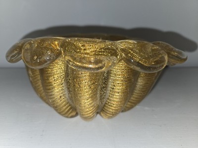 Vintage Murano Glass Bowl By Ercole Barovier 