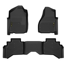 Tpe Floor Mats For Dodge Ram 1500 2500 3500 Quad Cab 2002-2009 All Weather 3pcs