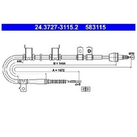 Handbremsseil Hinten Links FüR Hyundai I30 FD 1.4 1.6 2.0 07 Bis 11 ATE QualitäT