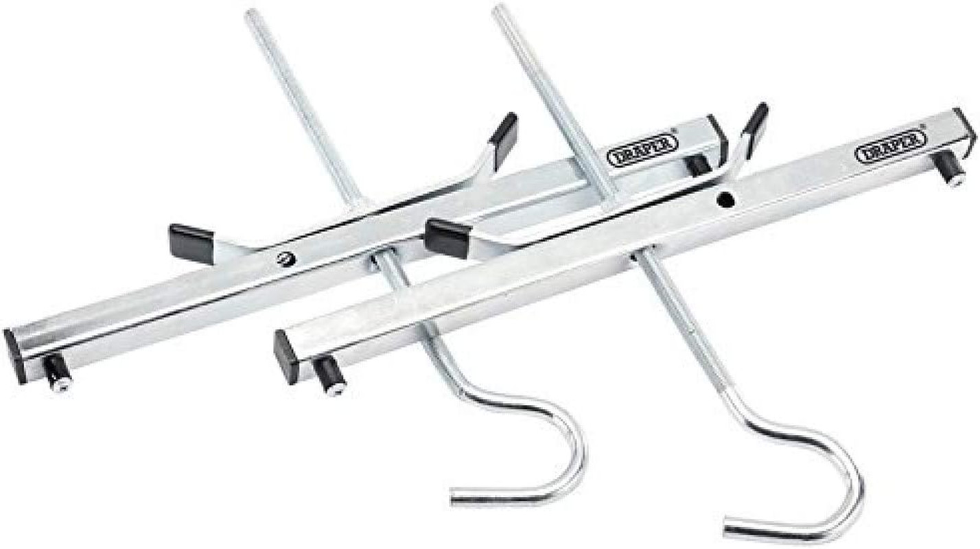 Supporto Scala per Auto e Van 24807 | Kit 2 Pezzi Argento Antifurto