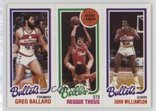 1980-81 Topps Greg Ballard Reggie Theus John Williamson #252-43-245 10fs