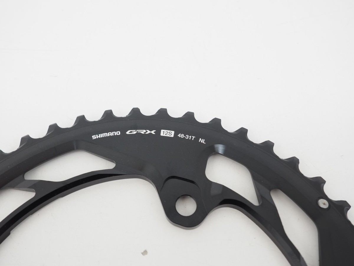 New! Shimano GRX 48/31 Chainring 12 Speed Chainring Set Black | eBay
