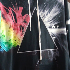 Pink Floyd Dark Side of the Moon Prism Graphic Pullover Hoodie Pockets L
