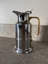 Olla Moka Lavazza Club Años 80 De Colección 18/10 Acero Inoxidable Estufa Espresso Italia Dorado Dorado