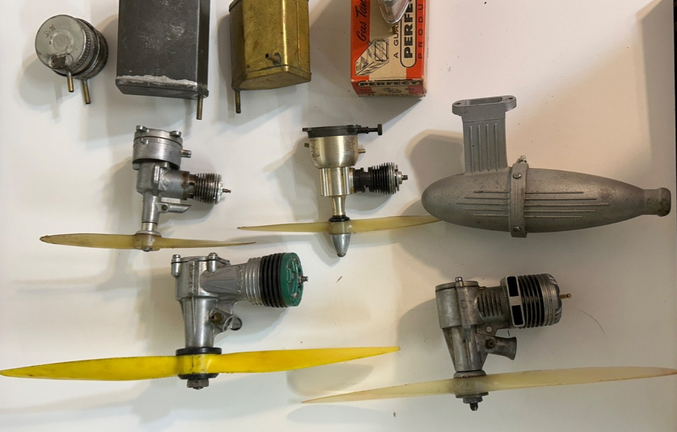RC Engine/Prop/Gas Tank Parts some NOS. onH