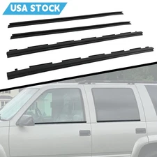 4Pcs Inner Outer Window Sweep Felt Seal Weatherstrip Fit for 88-99 Chevy Truck