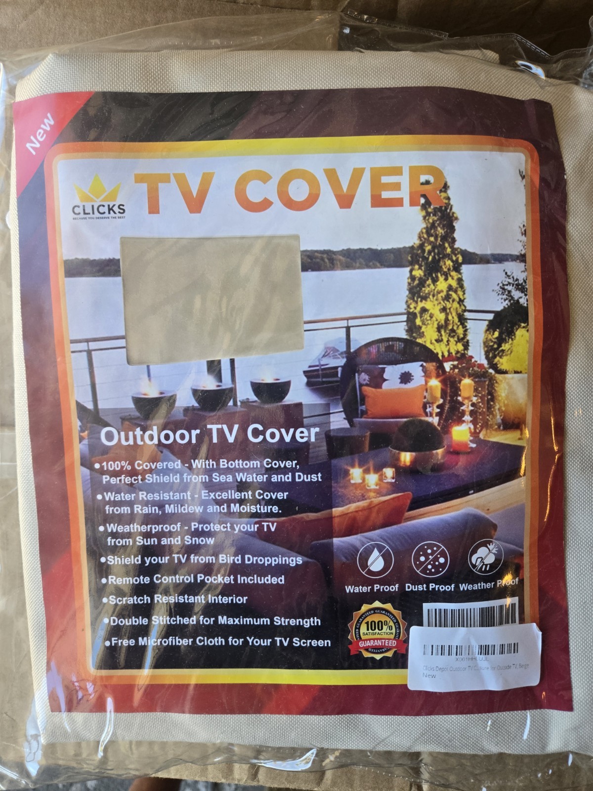 Waterproof Outdoor TV Cover for 42 inch Outside Flat Screen Televisions