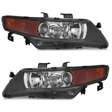 Pair Headlights Assembly For 2004 2005 2006 2007 2008 Acura Tsx Headlamps