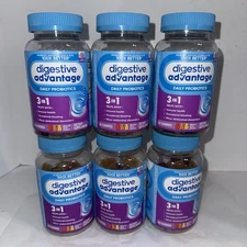 6 NEW SEALED Digestive Advantage Daily Probiotics 3 in 1 60 Gummies Exp 5/2026