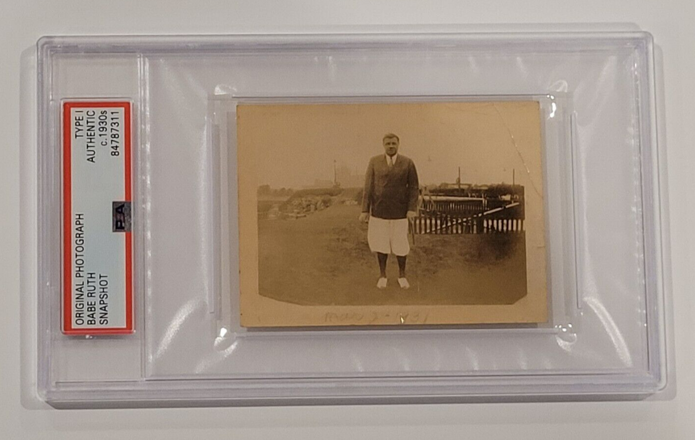 Rare 1931 BABE RUTH Original TYPE 1 Snapshot Photo-HOF-YANKEES-PSA ...