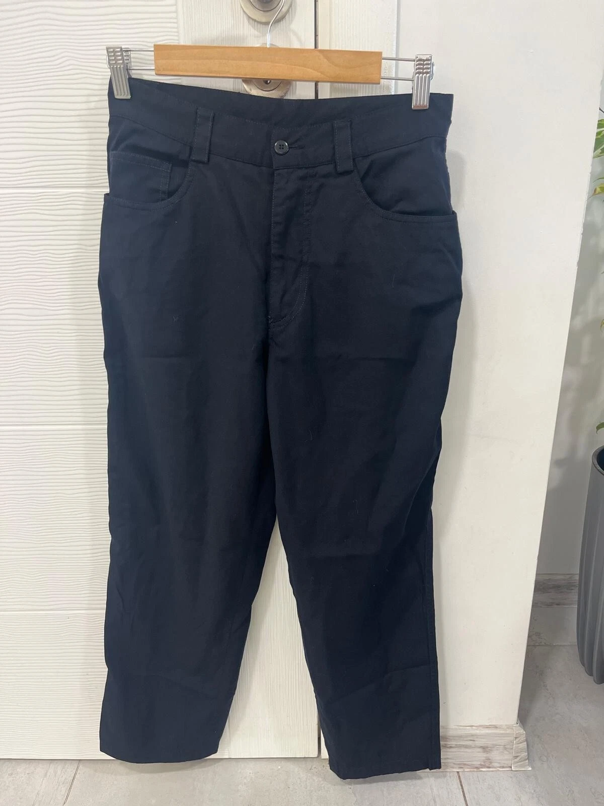 Versus Versace pantalone nero vintage anni 90 Y2k lana vergine made in Italy taglia W30 IT44