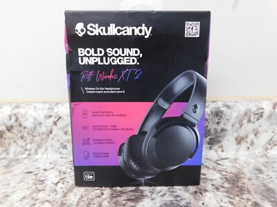 Skullcandy Riff Wireless XT 2 On-Ear Headphones S5PRW-Q740 Music-calls Black New