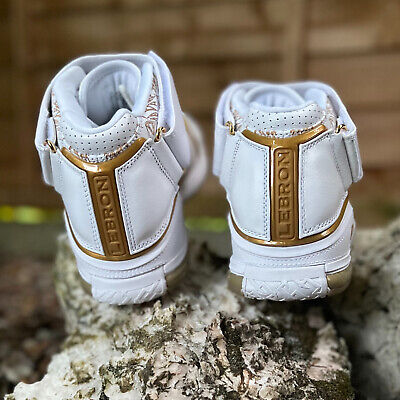 Nike LeBron II 2 Retro White Gold Maccabi DJ4892-100 UK8 UK9 Nike LeBron II 2 Retro White Gold Maccabi DJ4892-100 UK8 UK9