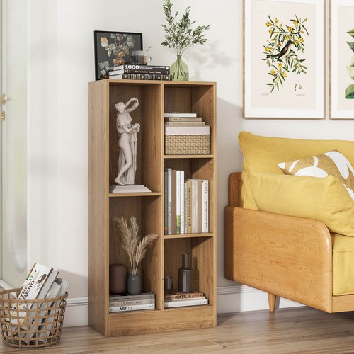 2PCS 5-Cube Bookcase for Kids 41" Wooden Toy Storage Organizer for Kid’s Room - Picture 5 of 10