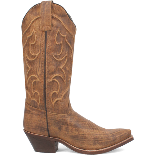 Laredo Ladies Reva Snip Toe Honey Brown Western Boots 54267 - Picture 3 of 99