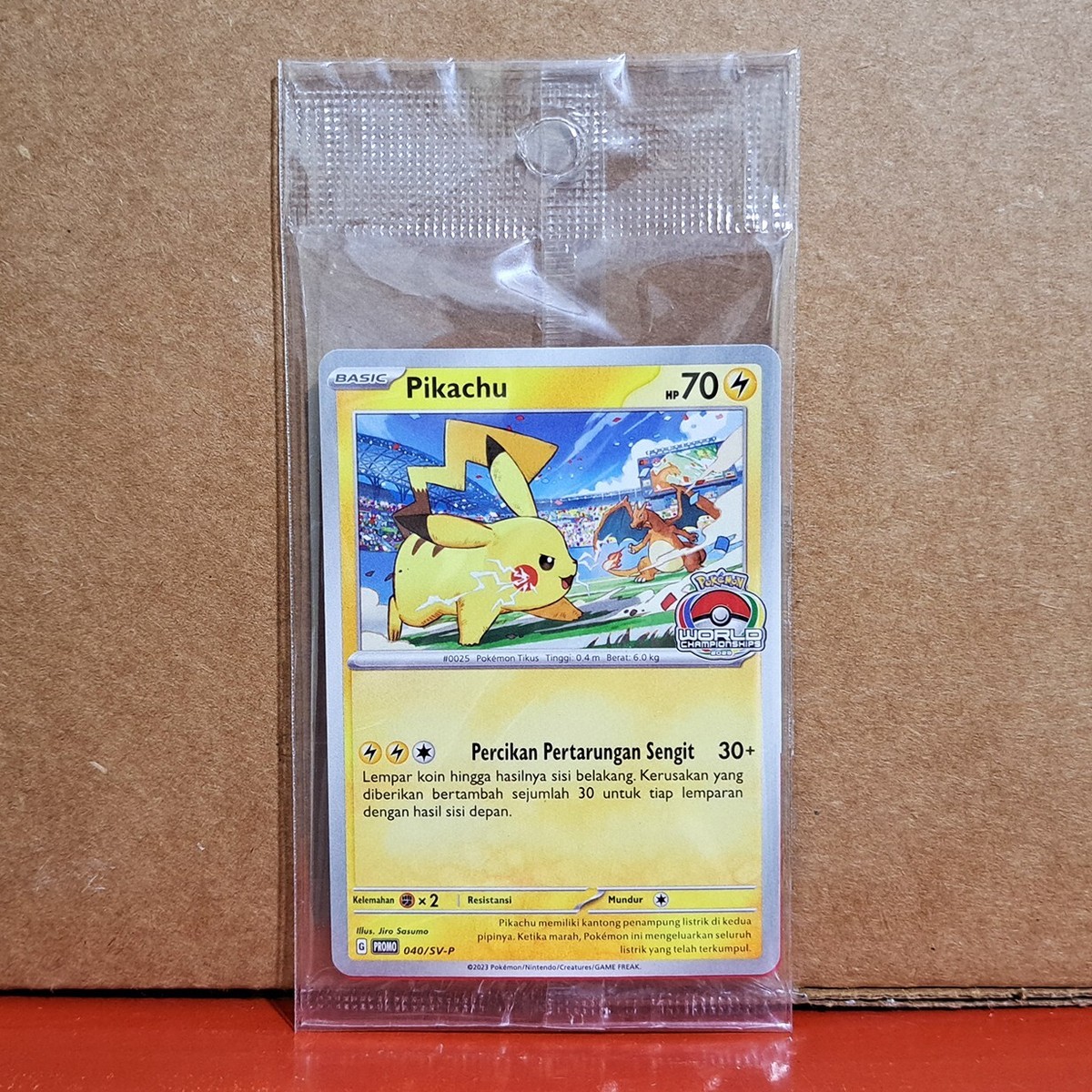 Pikachu 040/SV-P World Championships WCS Promo Sealed