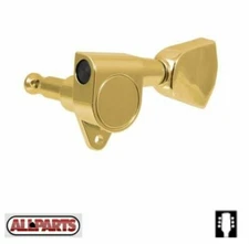 NEW - 3x3 Sealed Tuning Keys Set of 6, Metal Keystone Buttons, 14:1 Ratio - GOLD