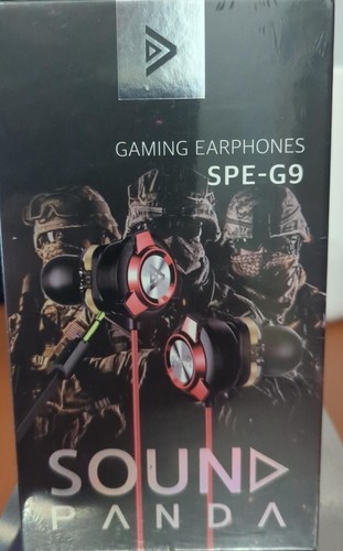SOUND PANDA SPE-G9 Écouteurs Filaires Gaming Triple Driver 3,5mm avec Double Microphone - Photo 2 sur 3
