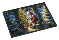 English Bulldog Moments With Santa Doormat