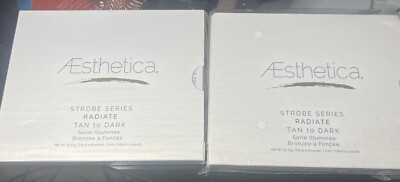 LOT OF 2 PACK Aesthetica Strobe Series Radiate Tan To Dark / AE140-Dark