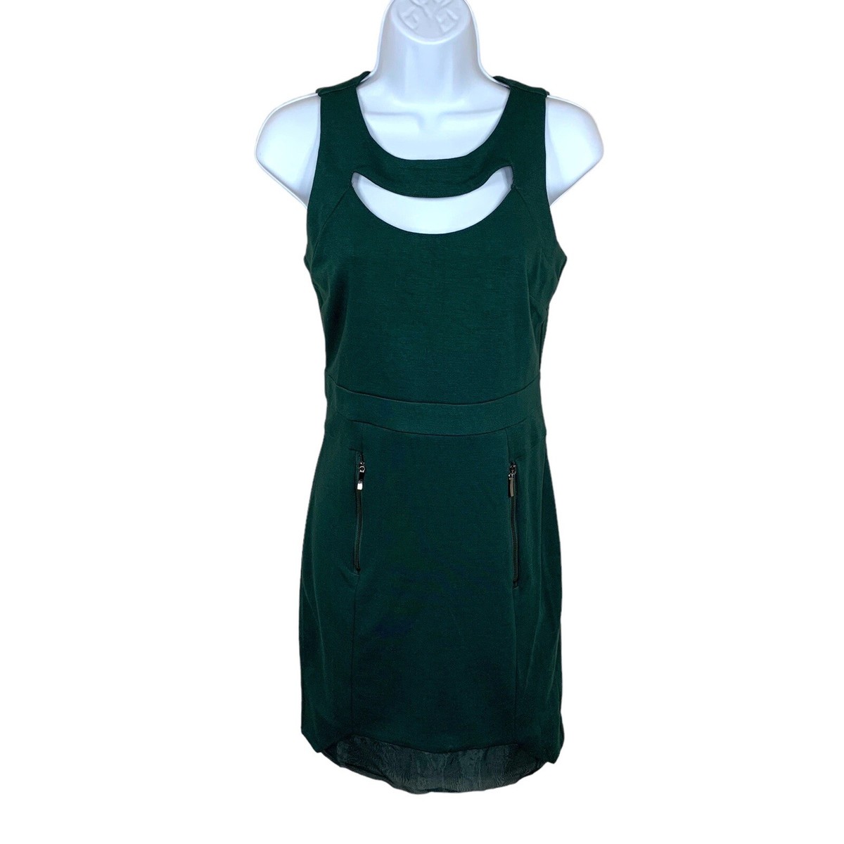 NEW Esley Deep Green Stretch Sleeveless Dress Event Party Cocktail Size Small NEW Esley Deep Green Stretch Sleeveless Dress Event Party Cocktail Size Small
