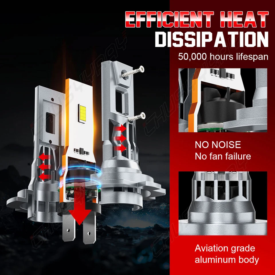 Para Peugeot 508 2012 2013 2014-2017 6X Faro LED Bombillas Alta-Baja Super Brillante Foto 4 de 4