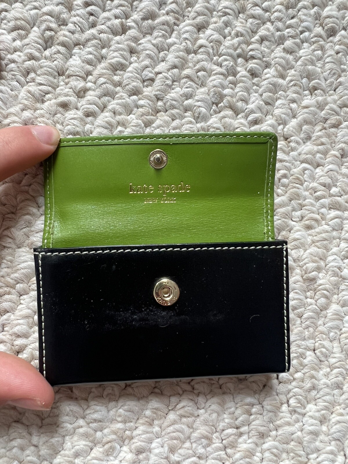 Kate Spade Leather Card Case Slim Wallet Business Car… Gem
