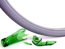 Rollstuhl Reifen 24 x 1 3/8 (37-540) grau 100% pannensicher "Vollgummi", 1 St&uuml;ck