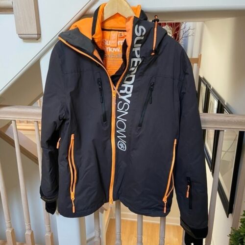 Superdry Snow Ski Edition Super G Multi Jacket in Black and Orange 2XL - Picture 5 of 16