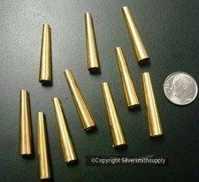 Brass metal cones Native American craft jewelry supplies regalia findings FPS132