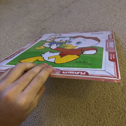 Vintage Walt Disney Playskool Wooden (Disney) Huey, Dewey And Luey 9 x 12 inch - Picture 3 of 5